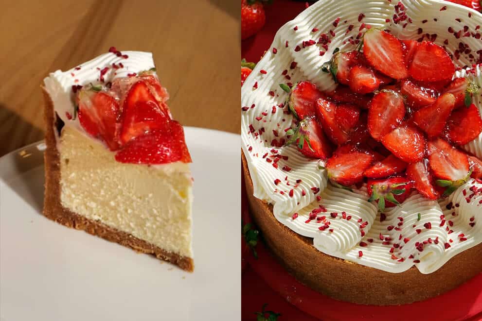 Cheesecake “NEW YORK” with strawberries