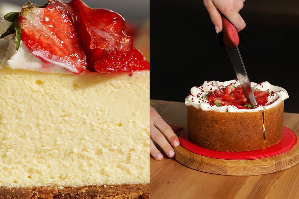 Cheesecake “NEW YORK” with strawberries