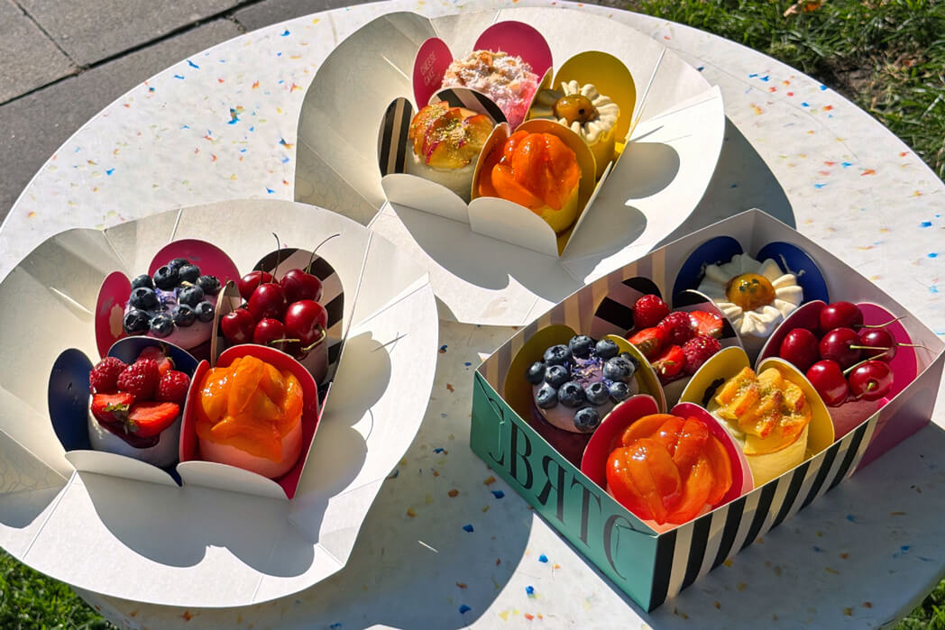 Set of mini cheesecakes “Summer garden” (4 pcs)